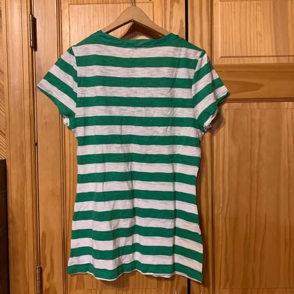 Inc - green/ white striped top - x-large - Picture 2 of 4